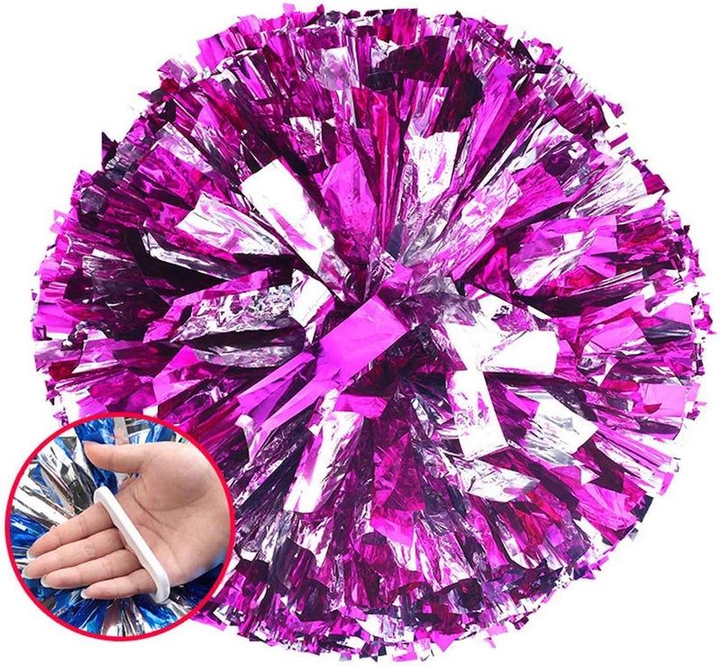 WOPARTY Cheerleading Pom Poms with Baton Handle - Image 1